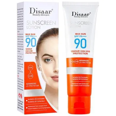 Picture of Disaar Facial Sunscreen SPF90 UV Protective Sun Cream Moisturizing Skin Body Sunscreens Anti Sun Face Protection- 50 ml