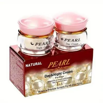 Picture of FEIQUE 2in1 Natural Pearl Cream Set Whitening Anti-Aging Renewing Solutions to Health Preserving Key To Perfect Skin