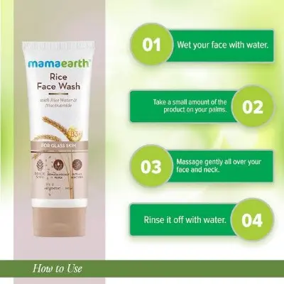 Picture of Mamaearth Rice Face Wash With Rice Water & Niacinamide for Glass Skin - 100 ml