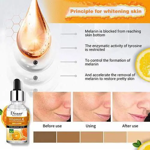 Picture of Disaar Vitamin C Face Serum/anti-aging,sunburn & Dark Spots Removal - 30ml