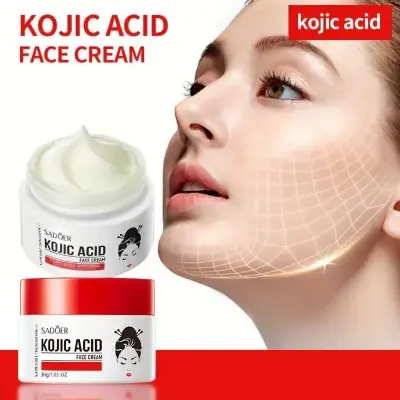 Picture of SADOER kojic Acid Face Lightening Whitening Skin Deep Nourishment Anti-Wrinkle Firming Repair Skin Cream-30gm