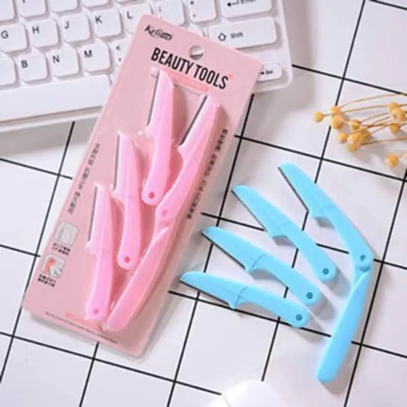 Picture of Keli Eyebrow Razors Multipurpose Exfoliating Dermaplaning Tool Face Razor and Eyebrow Shaper For Women Man With Precision Cover-Blue