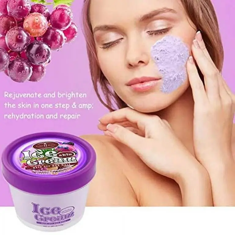 Picture of AICHUN BEAUTY Ice Cream Facial Wash Off Mud Mask Oil-Control Deep Cleaning Moisturizing Exfoliation Blackhead Skin Care 100g