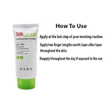 Picture of Dabo Centella Mild Calming Sun Block Skin Protector UVA/UVB PA+++ 50+ (Korea)