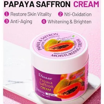 Picture of Disaar Papaya Saffron Anti Ageing Whitening & Brighten Cream 120g