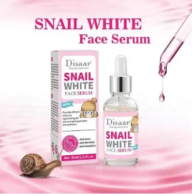 Picture of Disaar Snail White Whitening Serum - Anti-Aging & Acne Moisturizing Facial Treatment-30ml