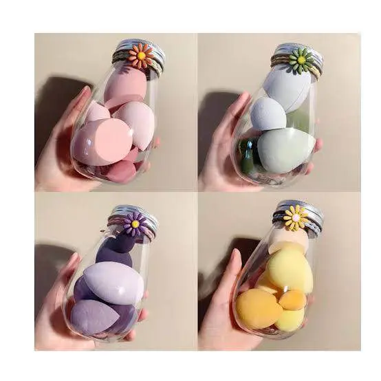 Picture of 6pcs Travel Size Super Soft Makeup Sponge Beauty Blender Set - Smooth Foundation Applicator For Flawless Finish, Dry And Wet Use, Ideal For Home Or Travel