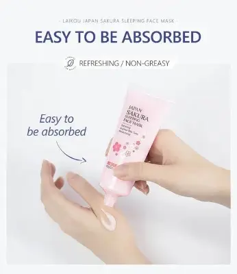 Picture of Laikou Japan Sakura Sleeping Face Mask 80g