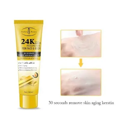 Picture of Aichun beauty 24k pure gold peeling gel for face & body 100 ML
