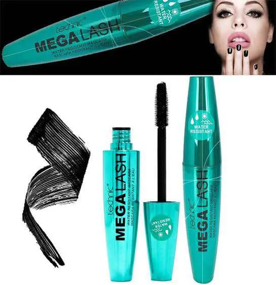 Picture of Technic Mega Lash Water Resistant Mascara - 12ml - Long-Lasting, Smudge-Proof Mascara for Bold Lashes