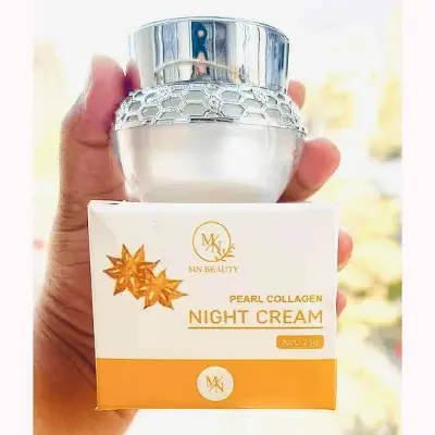 Picture of MN Beauty Pearl Collagen Night Cream-25gm (Thailand)