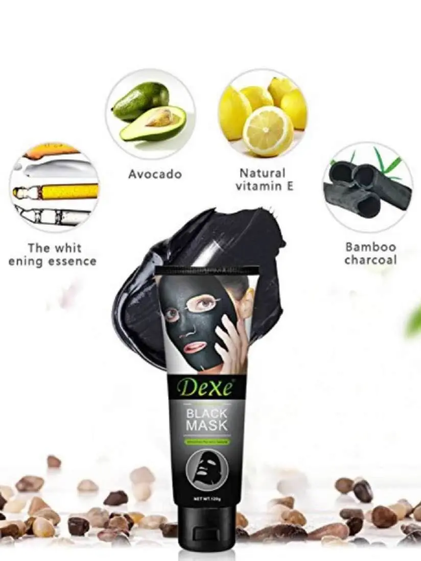 Picture of Dexe Black Head Removal Face Mask Acne Purifying Peel-Off Black Facial Mask Deep Cleansing 120g