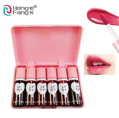 Picture of Heng Fang 3D Lip Tint Set of 6 Pcs Long-Lasting Moisturizing Natural Look Lip Coloring