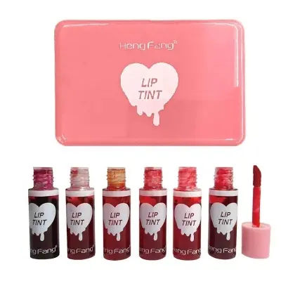 Picture of Heng Fang 3D Lip Tint Set of 6 Pcs Long-Lasting Moisturizing Natural Look Lip Coloring