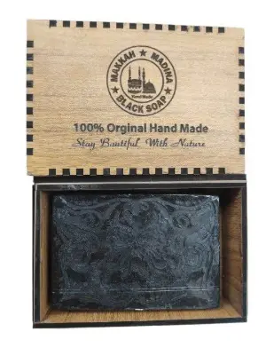Picture of Makkah Madina Hand Made Black Soap 100g