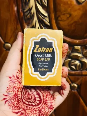 Picture of Premium Hand Made Zafran Goat Milk Soap- 100 GM