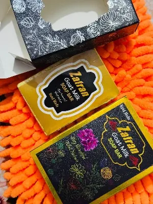 Picture of Premium Hand Made Zafran Goat Milk Soap- 100 GM