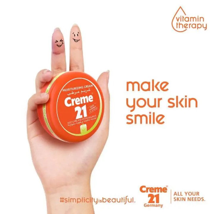 Picture of Creme_ 21 Germany Moisturizing Cream Soft 150ml for Ultimate Dry Skin with Vitamin E & B5 For Hands, Face & Body, Women & Men