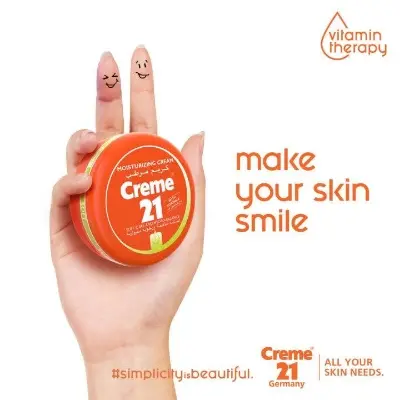 Picture of Creme_ 21 Germany Moisturizing Cream Soft 150ml for Ultimate Dry Skin with Vitamin E & B5 For Hands, Face & Body, Women & Men