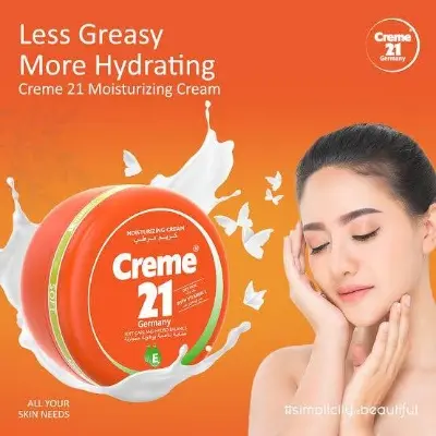 Picture of Creme_ 21 Germany Moisturizing Cream Soft 150ml for Ultimate Dry Skin with Vitamin E & B5 For Hands, Face & Body, Women & Men