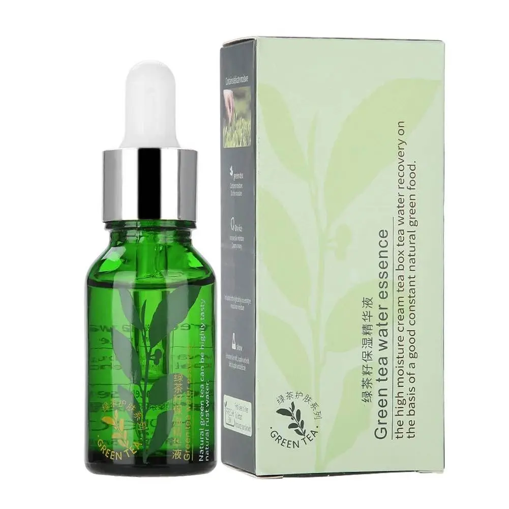 Picture of Green Tea Seed Facial Serum, Face Skin Moisturizing + Shrink Pores + Anti-aging Hyaluronic Acid Serum, 15ml