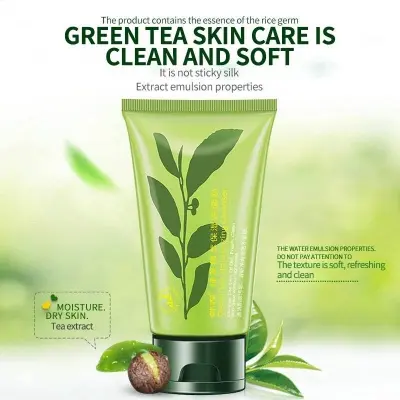 Picture of ROREC natural skin care green tea face wash foam refreshing Cleanser -100gm