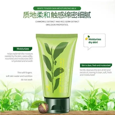Picture of ROREC natural skin care green tea face wash foam refreshing Cleanser -100gm