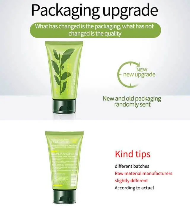 Picture of ROREC natural skin care green tea face wash foam refreshing Cleanser -100gm