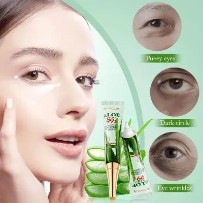 Picture of Bioaqua Tightening and Moisturizing Eye Cream Aloe Vera Moisturizing and Rejuvenating Eye Cream-20gm