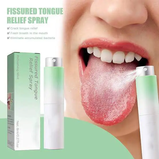 Picture of South Moon Cracked Tongue Treatment Spray Remove Oral Odor Halitosis Fresh Breath Tongue Cleaning Mouth Ulcer Pain Relief Spray