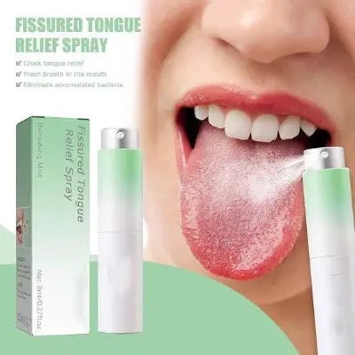 Picture of South Moon Cracked Tongue Treatment Spray Remove Oral Odor Halitosis Fresh Breath Tongue Cleaning Mouth Ulcer Pain Relief Spray