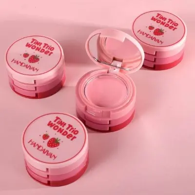 Picture of Handaiyan 3 in 1 Eye Shadow Face Blusher Lip Mud Natural Matte Multi-color Cheek Tint Smooth Contouring Makeup