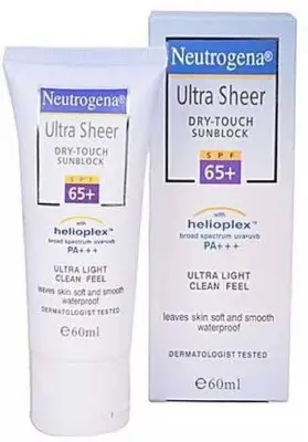 Picture of Neutrogena Ultra Sheer Dry-Touch Sunblock SPF-65+ (India) -  60ml