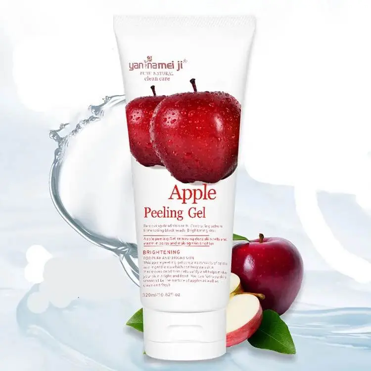 Picture of Natural organic Apple Scrub Peeling Gel Exfoliating Face Body Brightening Anti aging Face Cleanser- 320 ml