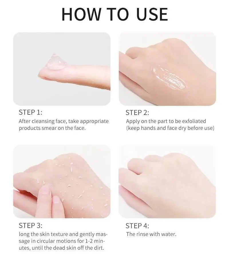 Picture of Natural organic Apple Scrub Peeling Gel Exfoliating Face Body Brightening Anti aging Face Cleanser- 320 ml