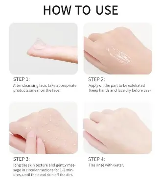 Picture of Natural organic Apple Scrub Peeling Gel Exfoliating Face Body Brightening Anti aging Face Cleanser- 320 ml