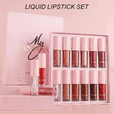 Picture of Handaiyan 12 Pcs Liquid Lipstick Set Long-lasting Matte Lip Makeup Collection for Women
