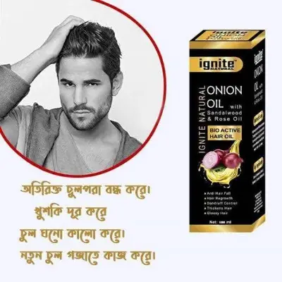 Picture of Ignite natural Onion Oil with Sandalwood & Rose Oil-100ml