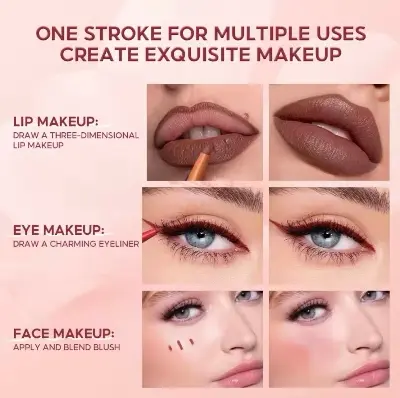 Picture of IMAGIC Lip Liner Pencil Set 6 Color/Set Shape Sculpt Weightless Precise Liner with Blendable Texture Matte Soft lipstick makeup