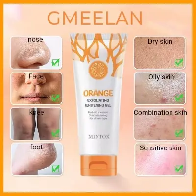 Picture of Orange Exfoliating Whitening Gel Orange Exfoliating Gel Scrub -50gm