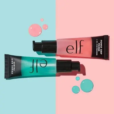 Picture of e.l.f. Power Grip Primer + 4% Niacinamide, Gel-Based & Hydrating Face Primer, Evens Skin & Brightens, Grips Makeup, Vegan & Cruelty-Free, 0.811 Fl Oz , Pink