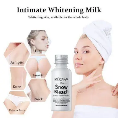 Picture of MOOYAM Snow Bleach Cream Private Part Underarm Whitening Lotion Skin Dark Spot Body Bikini Area Cream-30ml