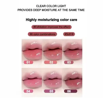 Picture of PAGE VINE Lip Serum Twist Lipstick Lip Gloss Moisturizing Fade Lip Pattern Lip Gloss