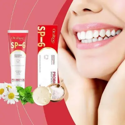 Picture of Oralhoe SP-6 Brightening + PROBIOTICS Bright White Toothpaste