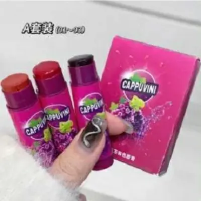 Picture of CAPPUVINI 3pcs Set Grape Tinted Lip Balm
