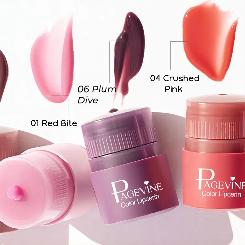 Picture of PAGE VINE Lip Serum Twist Lipstick Lip Gloss Moisturizing Fade Lip Pattern Lip Gloss-#02 Dried Rose