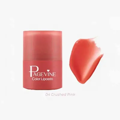 Picture of PAGE VINE Lip Serum Twist Lipstick Lip Gloss Moisturizing Fade Lip Pattern Lip Gloss-#004 Crushed Pink