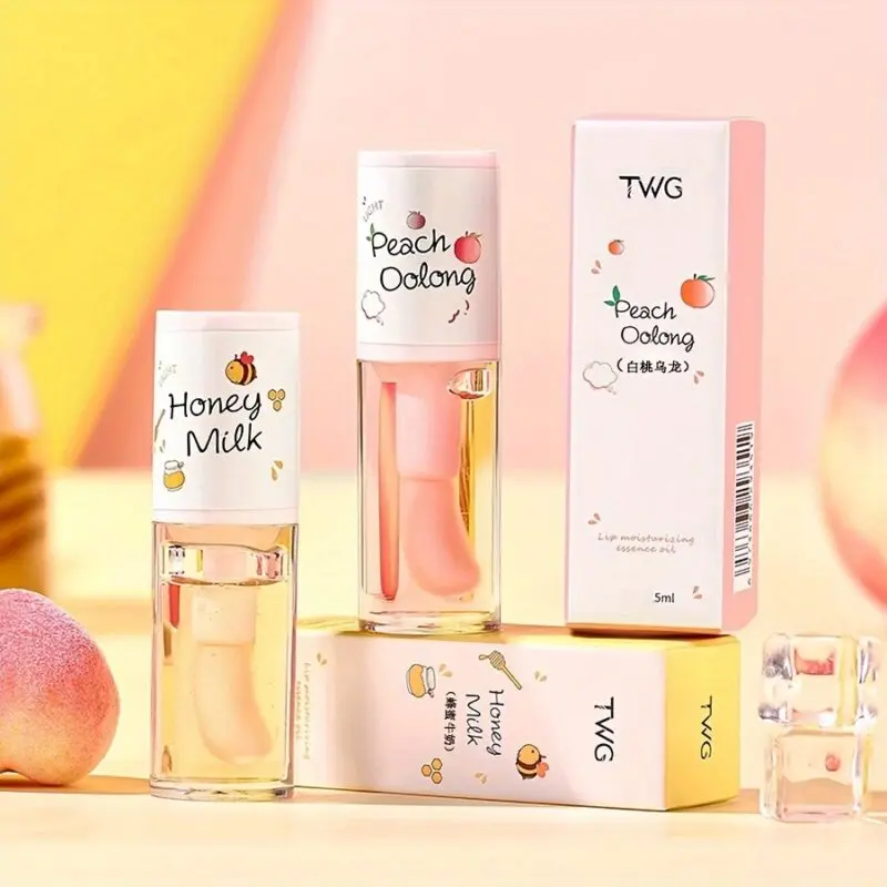 Picture of TWG Moisturizing Lip Essence Oil White Peach Oolong Honey Milk Clear Lip Oil-5ml