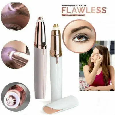 Picture of Finishing Touch Flawless Brows Eyebrow Hair Remover Electric Razor for Women with LED Light for Instant and Painless Hair Removal