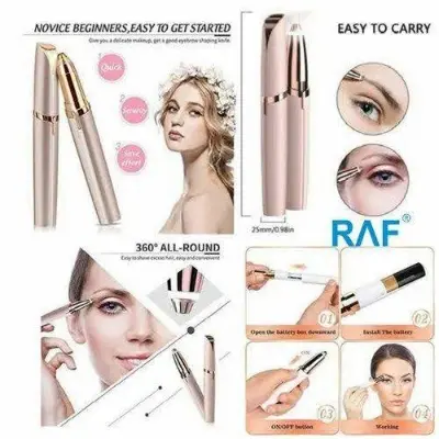 Picture of Finishing Touch Flawless Brows Eyebrow Hair Remover Electric Razor for Women with LED Light for Instant and Painless Hair Removal